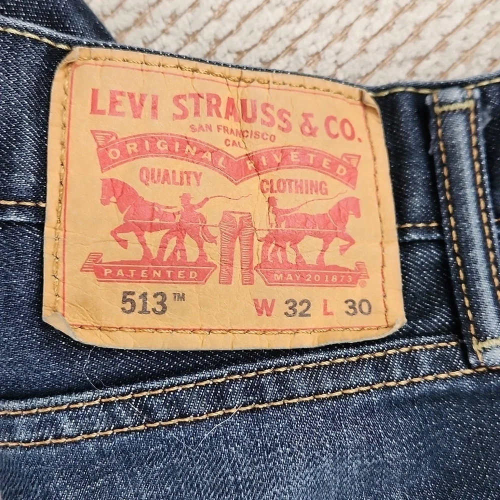 Levi's Blue Straight Jeans Classic Denim, 32x30, Like New